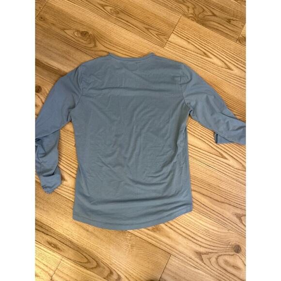 X Cuts Men’s Long Sleeve Tshirt curved hem blue Mens Small - Picture 5 of 5